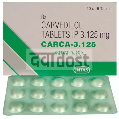 Carca 3.125mg Tablet 15s