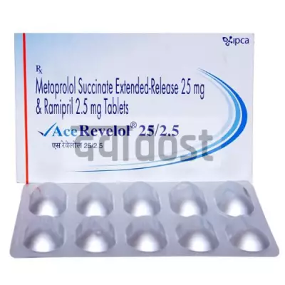 Ace Revelol 25mg/2.5mg Tablet ER 10s