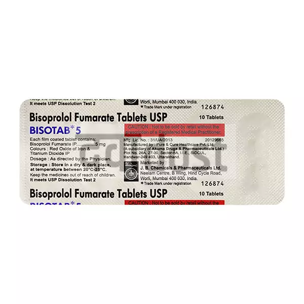 Bisotab 5 Tablet 10s