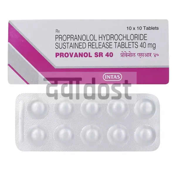 Provanol 40mg Tablet SR 10s