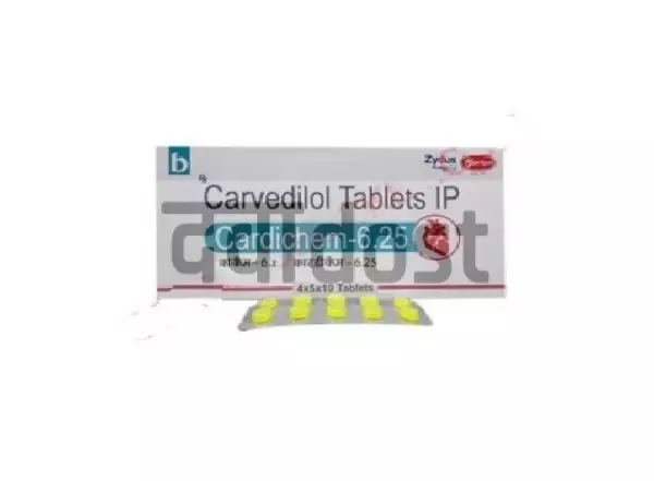Cardichem 6.25mg Tablet 10s