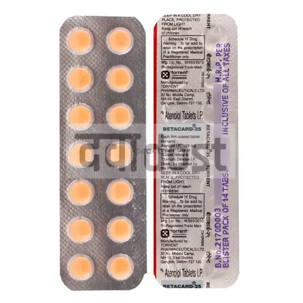 BETACARD 25 MG TABLET XL