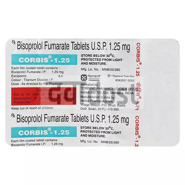 Corbis 1.25mg Tablet 15s