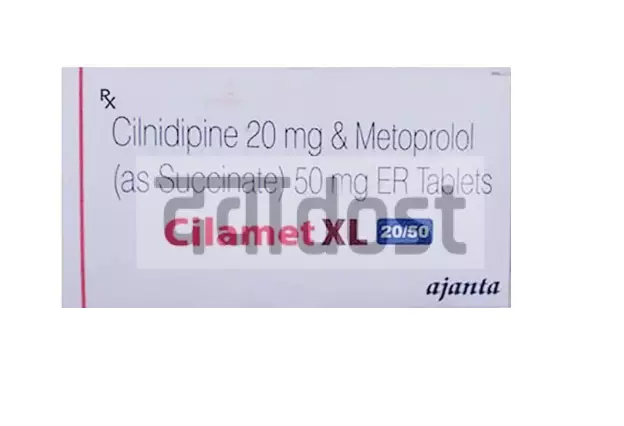 Cilamet XL 20mg/50mg Tablet ER 15s