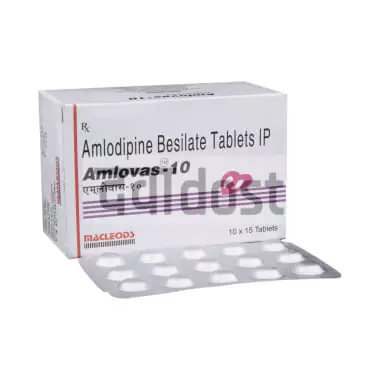 Amlovas 10mg Tablet 15s
