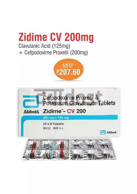 Zidime CV 200mg/125mg Tablet 10s