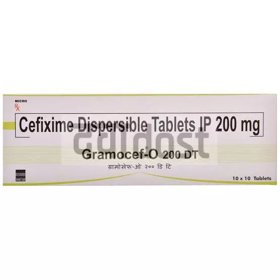 Gramocef-O 200mg Tablet DT