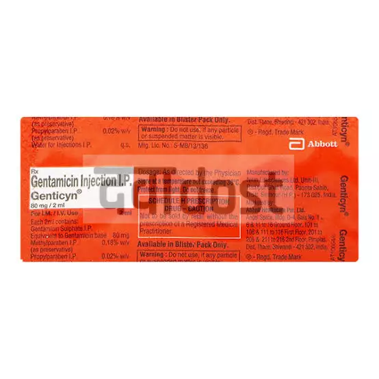 Genticyn 80mg Injection