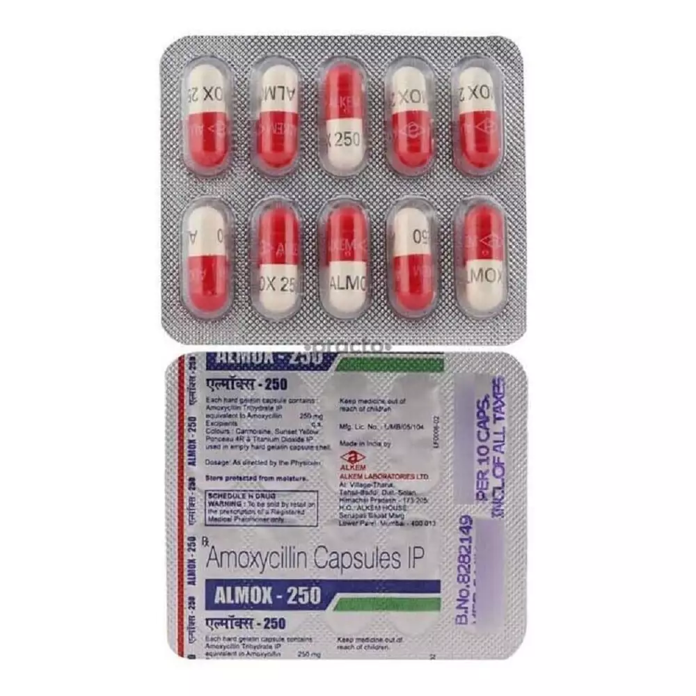 ALMOX 250 MG 1X15