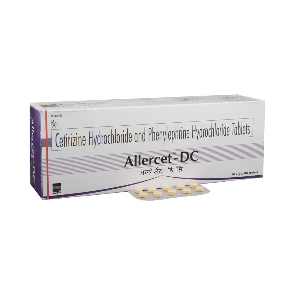 Allercet-DC 10mg/10mg Tablet 10s