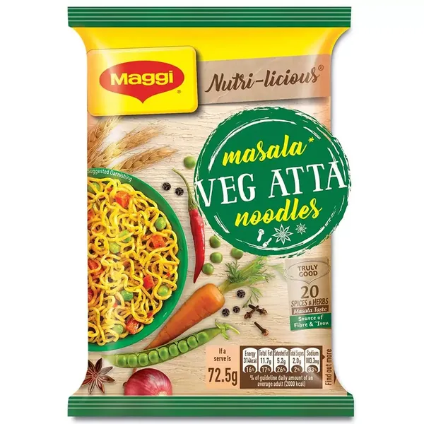 MAGGI NOODLE VEG ATTA 72.5GM