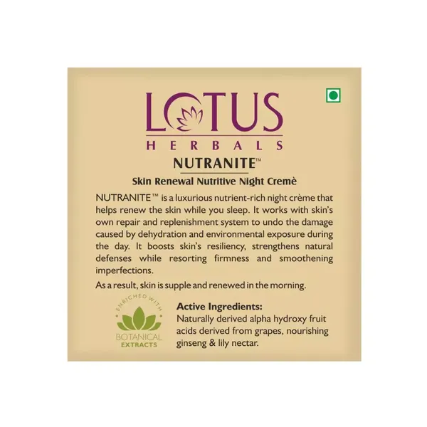 LOTUS F/CRM NUTRANITE 50GM