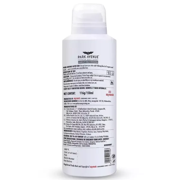 PARK DEO ALTER EGO 150ML