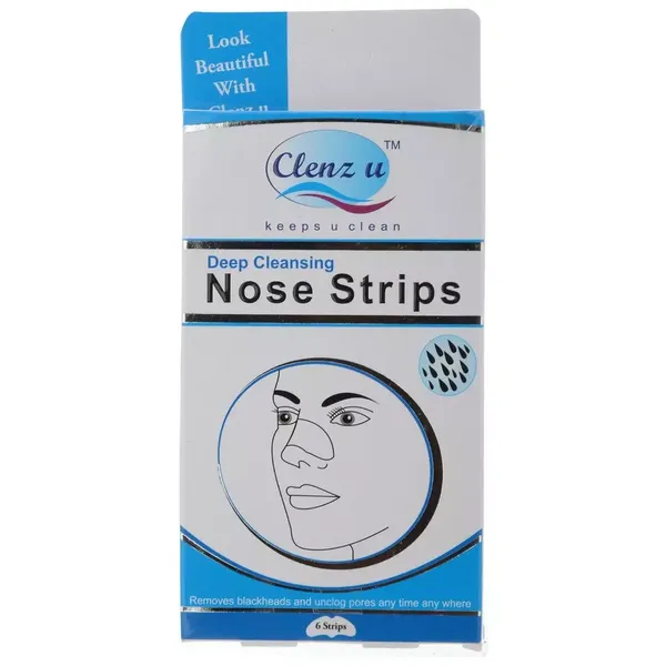 CLENZ U NOSE STRIP CHARCOAL 6PC