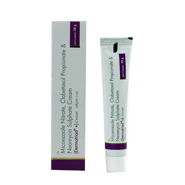 DERMOTRIAD-PLUS CREAM 10GM  ##