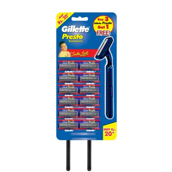 GILL SH/RAZOR PRESTO PROMO 3+1PC