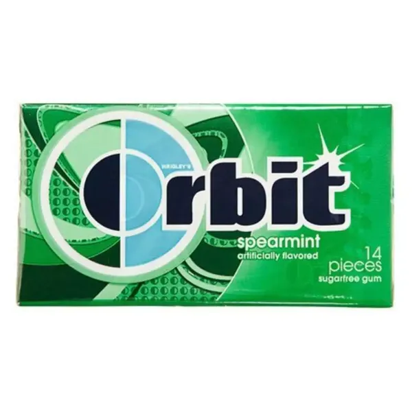 ORBIT CHEW GUM S/F SPEARMINT 14PC