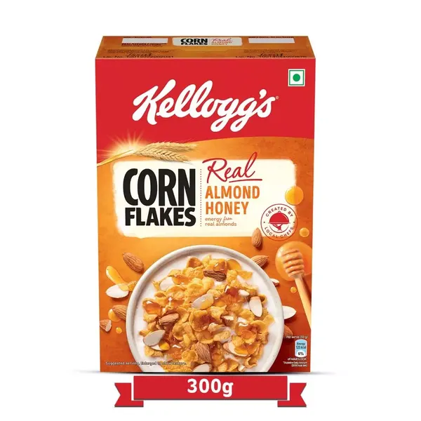 KELL CORNFLAKES REAL ALMOND HONEY 300GM
