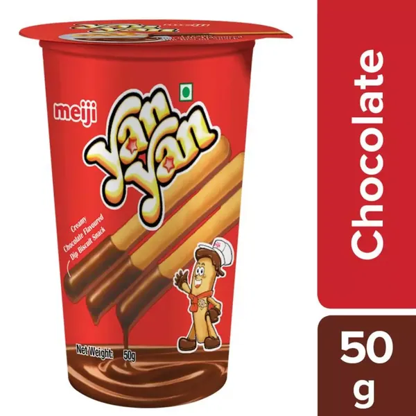 YAN YAN BISC STICK CHOC 50GM