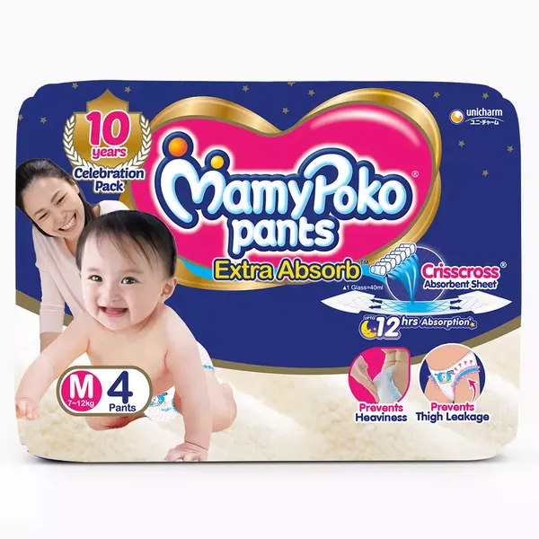 MAMY POKO DIAP PANTS M 4PC
