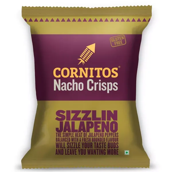 CORNITOS NACHO CHIPS SIZZ JALAPENO 150GM