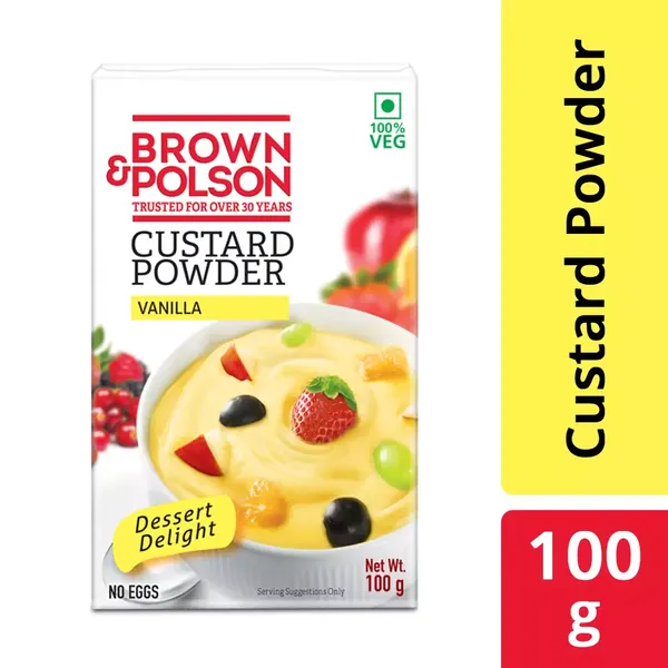 BROWN CUSTARD PWDR VANILLA 100GM