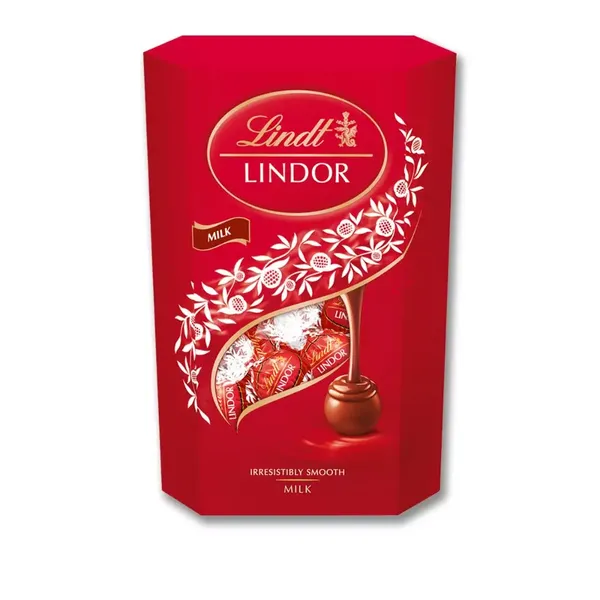 LINDT CHOC LINDOR MILK CORNET 200GM