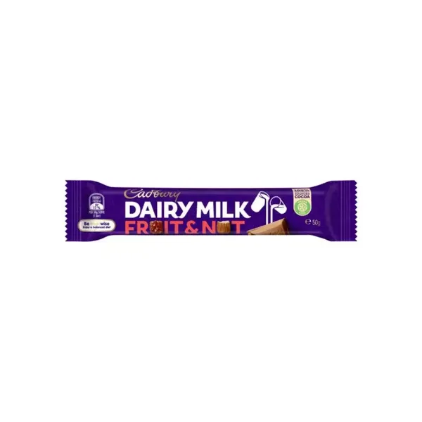 CADB CHOC DAIRY MILK FRUIT NUT 50GM I