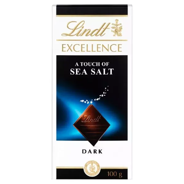 LINDT CHOC EXCE SEA SALT 100GM