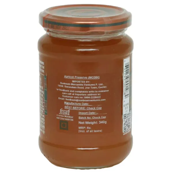 MACKAYS JAM APRICOT 340GM