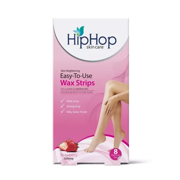 HIPHOP HR/WAX STRIPS STRAWBERRY 8PC