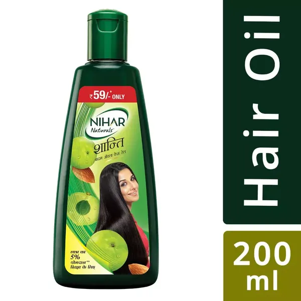 NIHAR HR/OIL SHANTI BADAM 200ML