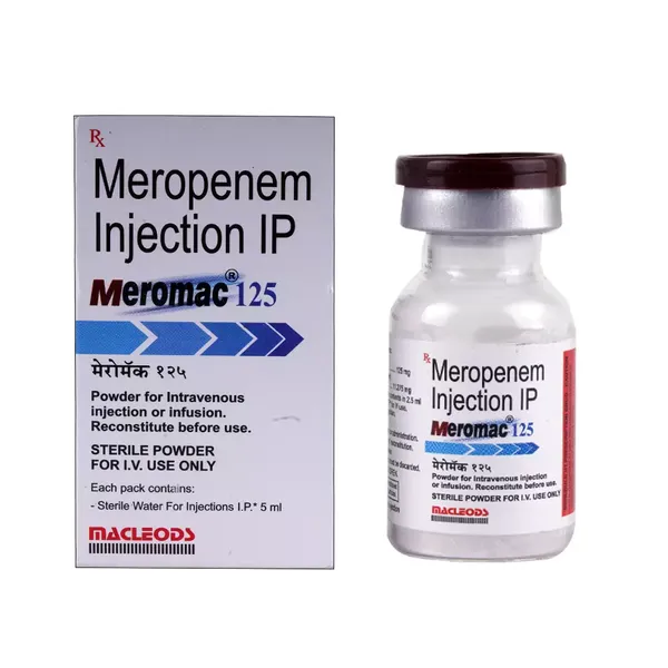 MEROMAC 125MG INJ VIAL