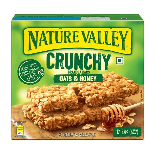 NAT V ENERGY BAR OAT HONEY 252GM