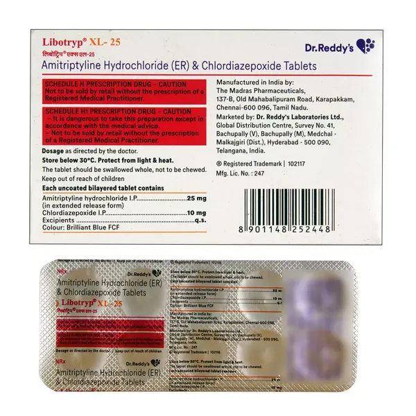 LIBOTRYP-XL 25MG 10TAB