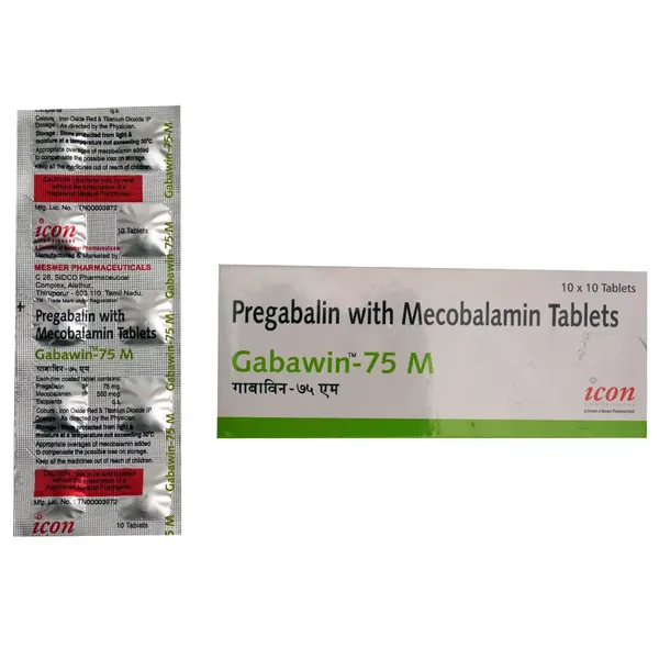 GABAWIN-M 75MG 10TAB