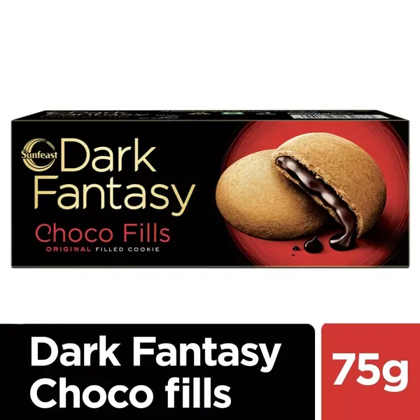 SUNF BISC DARK FANTASY CHOC FILLS 75GM