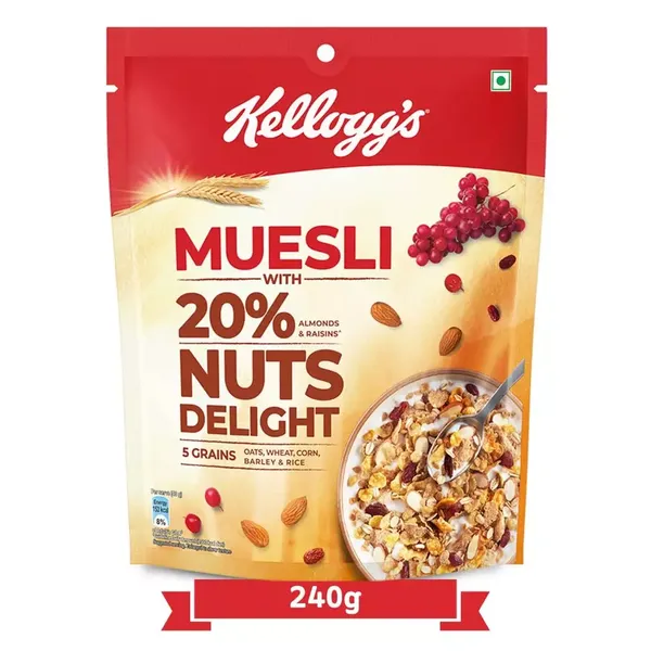 KELL MUESLI NUTDELIGHT 240GM