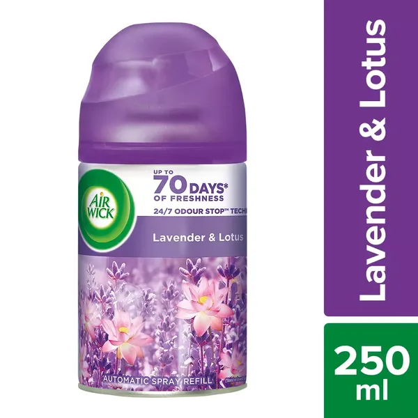 AIRWICK FRESHMATIC AUTO/SPRAY HILLS OF MUNNAR (LAVENDER &amp; LOTUS) 250ML