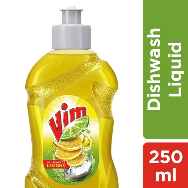 VIM DROP LIQ DISH WASH LEMON 250ML