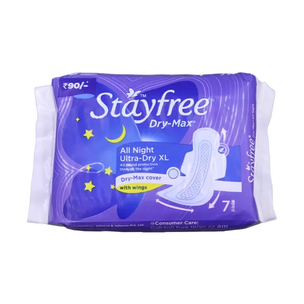 STAYFREE SA/PADS D/MAX ALL NIGHT 7PC