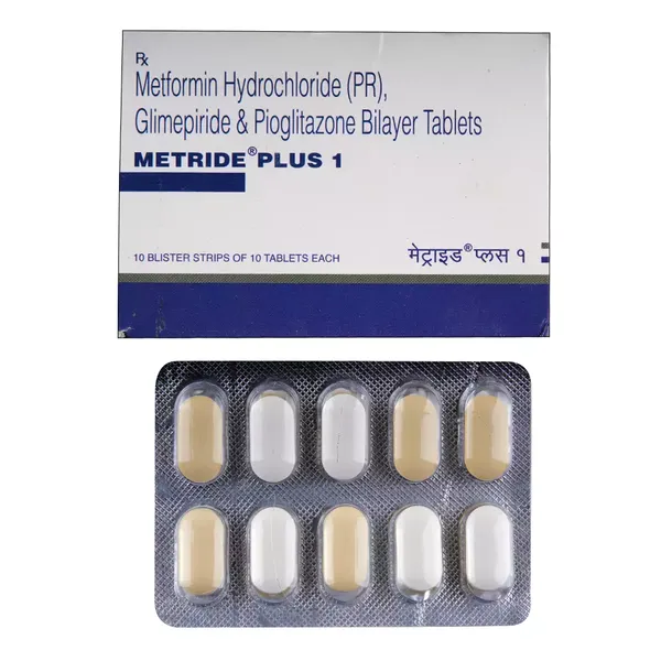 METRIDE-PLUS 1MG 10TAB