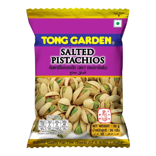 TONG PISTACHIOS SALTED 30GM