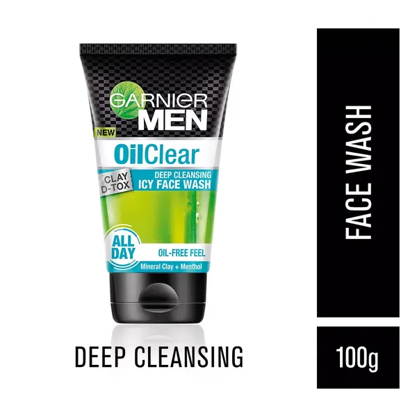 GARN F/WASH MEN OIL CLEAR 100GM