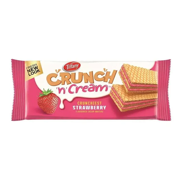 TIFFANY WAFER BISC STRAWBERRY 150GM