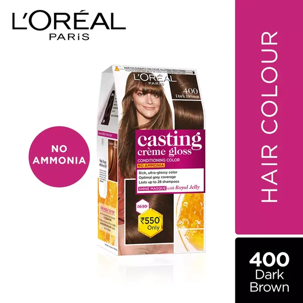 LOREAL HR/COLOR CAST DARK BROWN 400 1PC