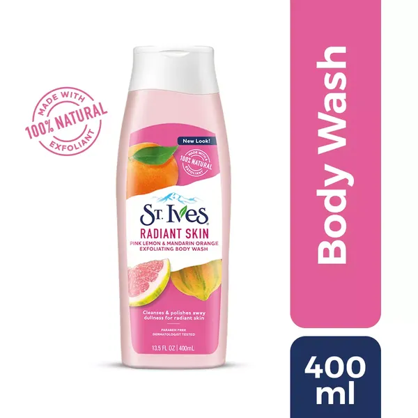 ST IVES B/WASH RADIANT SKIN 400ML