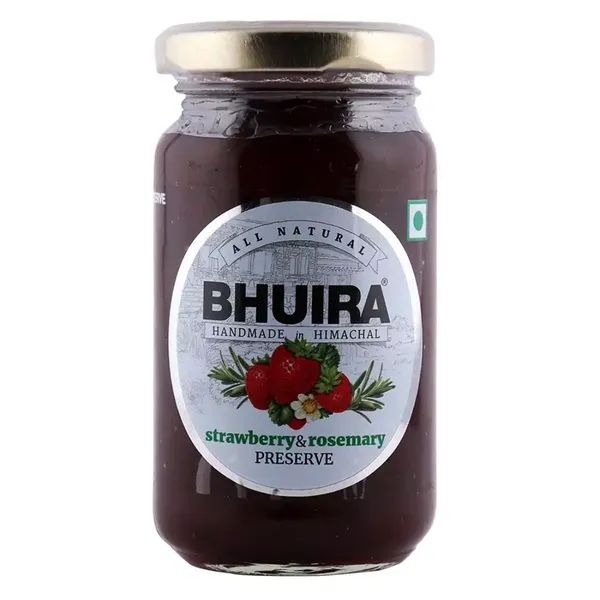 BHUIRA JAM STRAWBERRY &amp; ROSEMARY 240GM