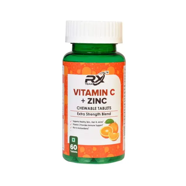 TEAM RX VITAMIN C+ ZINC 60TAB