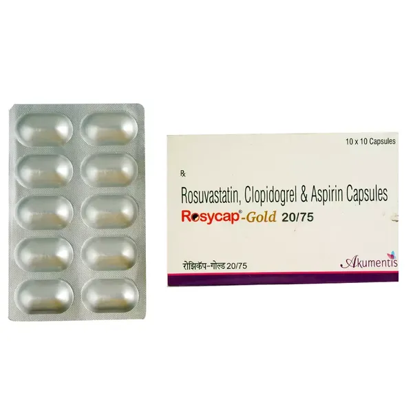 ROSYCAP-GOLD 20/75MG 10CAP